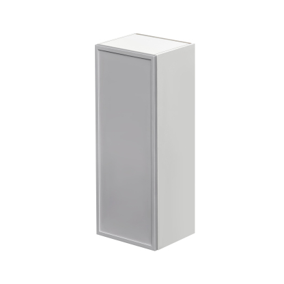 Shady Gray Slim Shaker - 15"W × 42"H Standard Wall Cabinet
