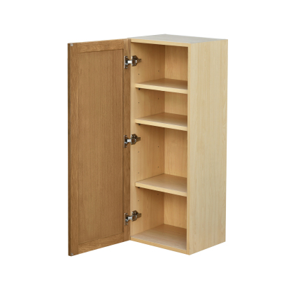 Shady Slim Oak Shaker - 15"W × 42"H Standard Wall Cabinet