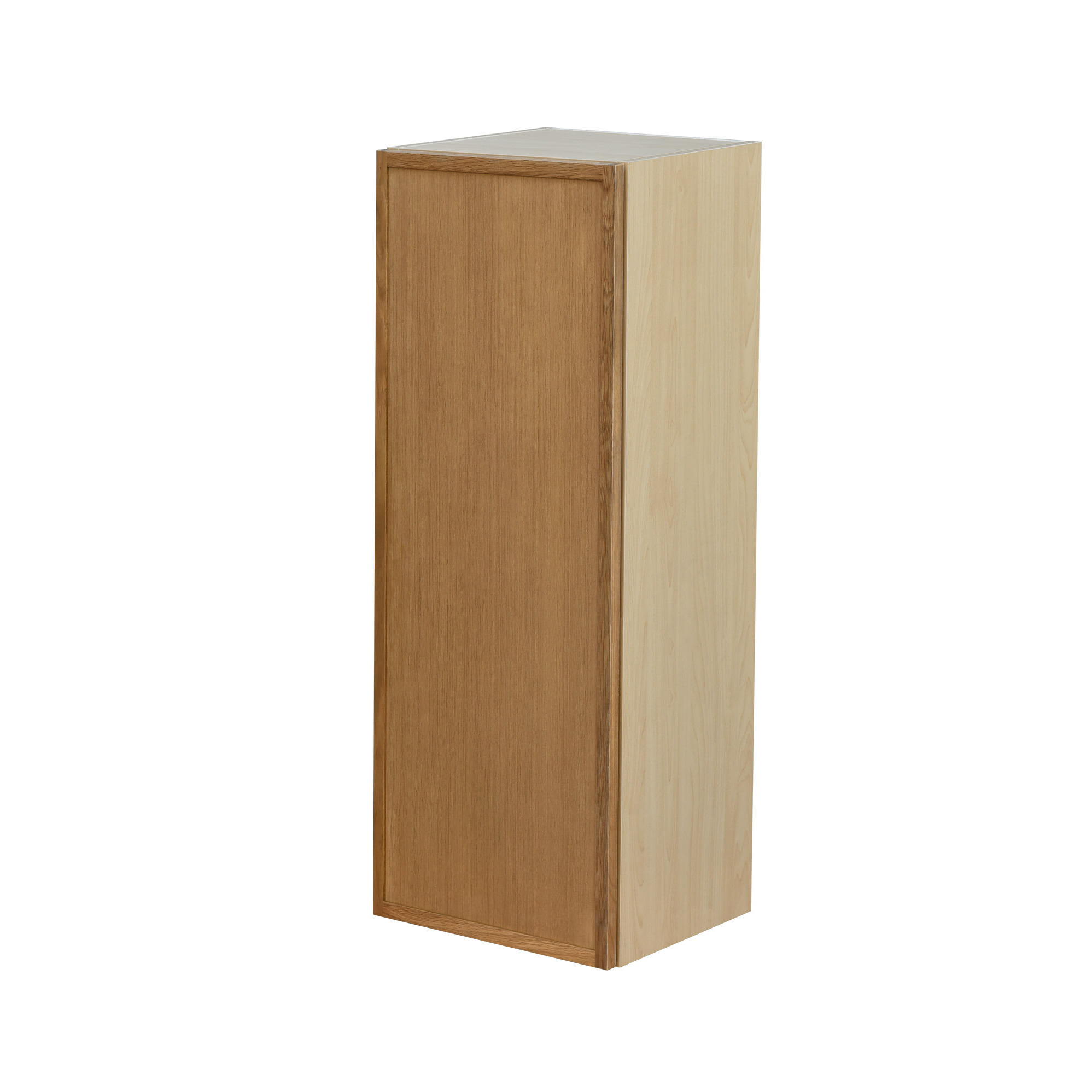 Shady Slim Oak Shaker - 15"W × 42"H Standard Wall Cabinet