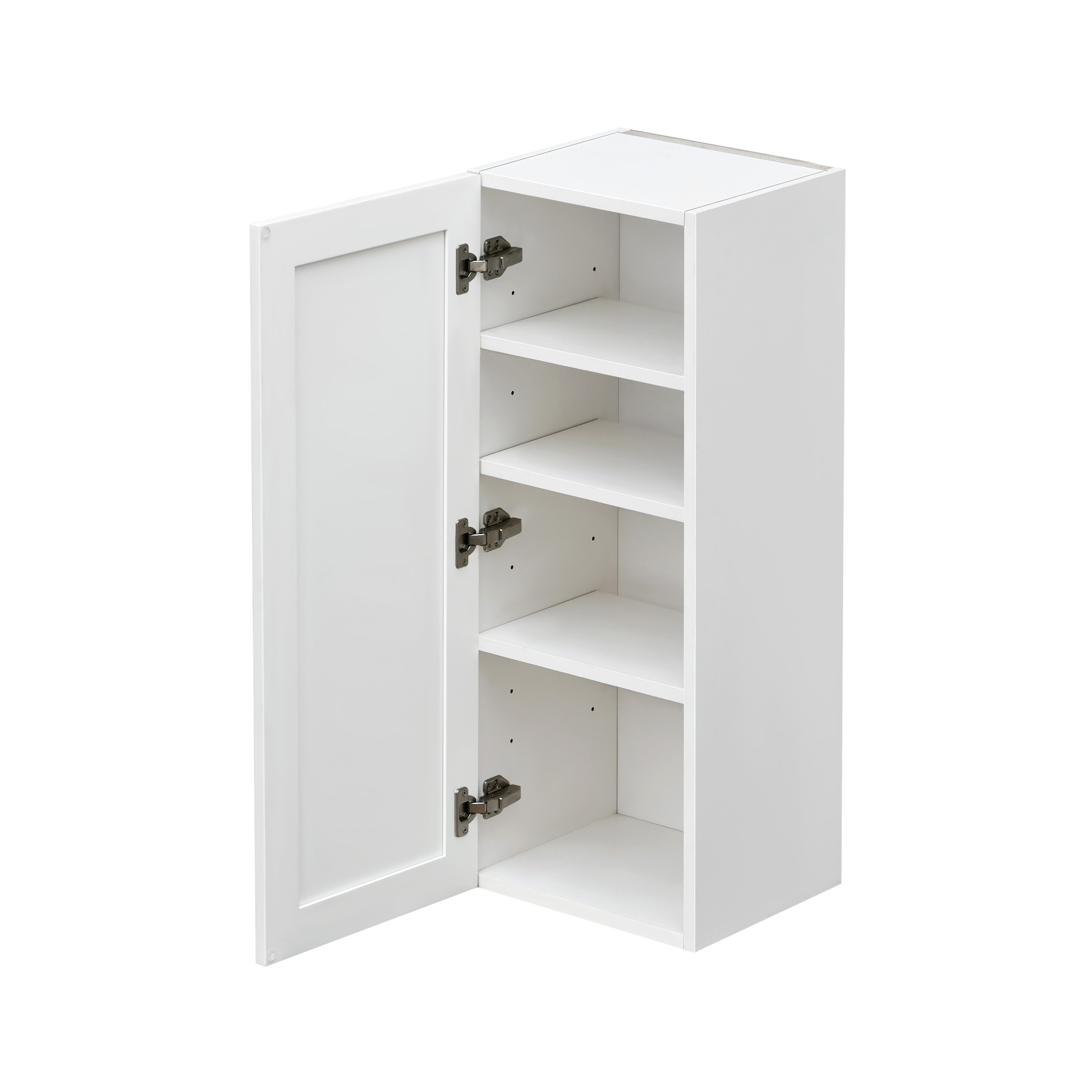 Mallorca White Shaker - 15"W × 42"H Standard Wall Cabinet