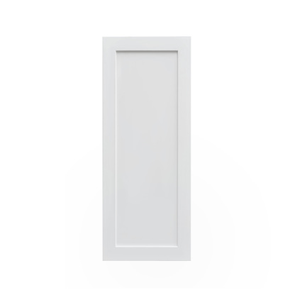 Mallorca White Shaker - 15"W × 42"H Standard Wall Cabinet