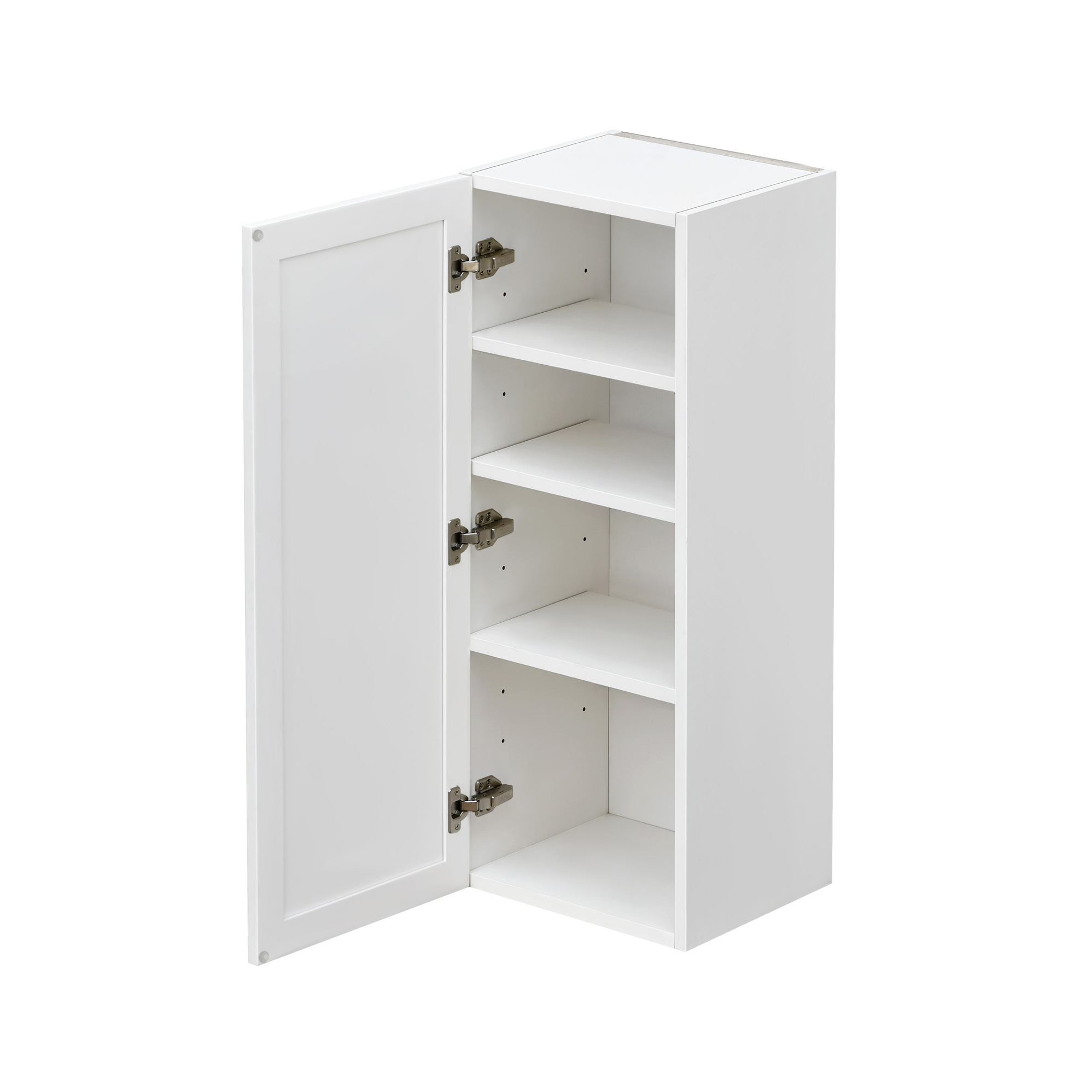Shady Slim White Shaker - 15"W × 42"H Standard Wall Cabinet