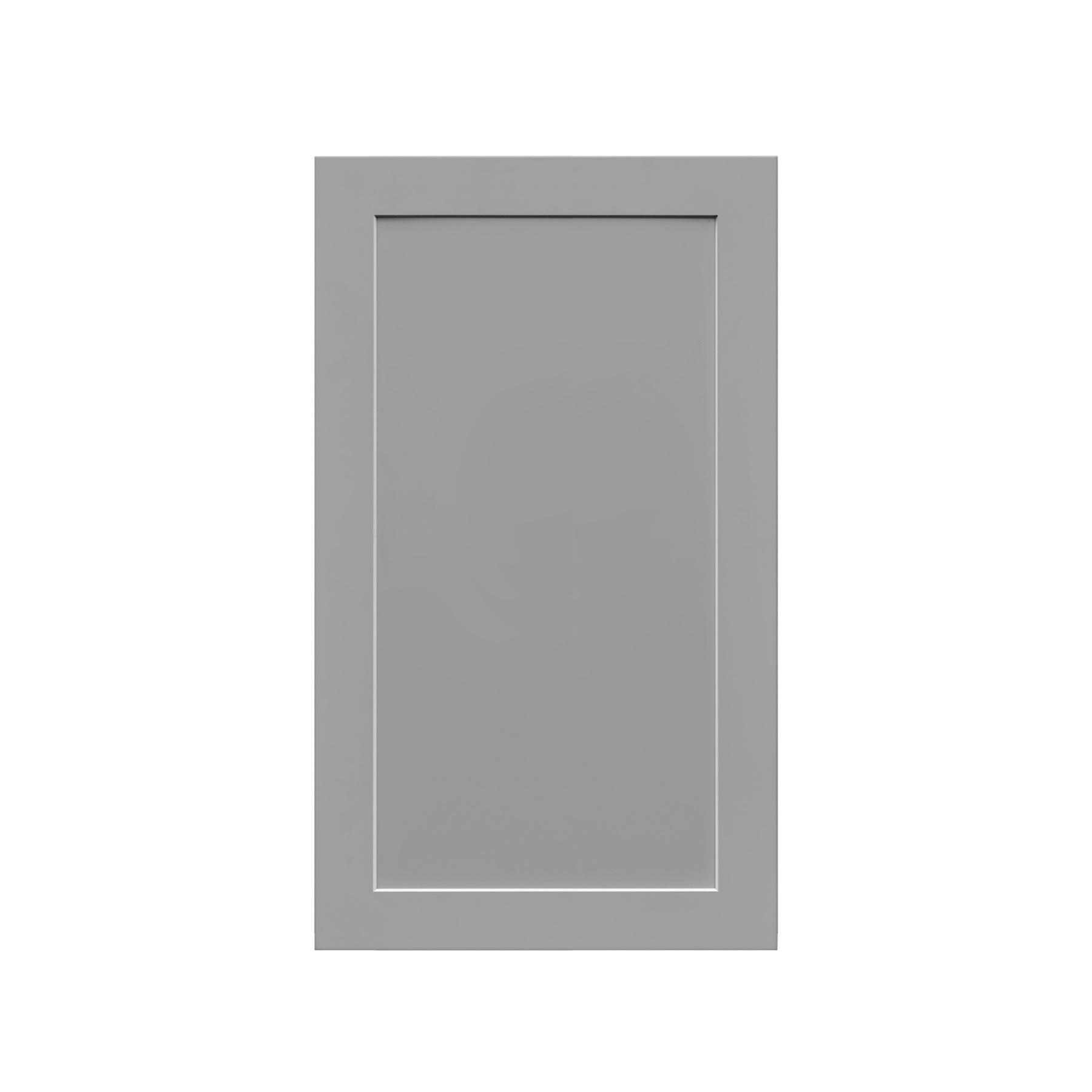 White Box Gray Shaker - 18"W × 30"H Standard Wall Cabinet 1-Door 2-Adjustable Shelves