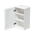 White Shaker - 18"W × 30"H Standard Wall Cabinet 1-Door 2-Adjustable Shelves