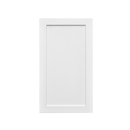 White Shaker - 18"W × 30"H Standard Wall Cabinet 1-Door 2-Adjustable Shelves