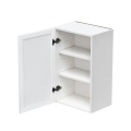 Slim White Shaker - 18"W × 30"H Standard Wall Cabinet 1-Door 2-Adjustable Shelves