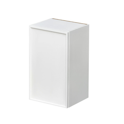 Slim White Shaker - 18"W × 30"H Standard Wall Cabinet 1-Door 2-Adjustable Shelves