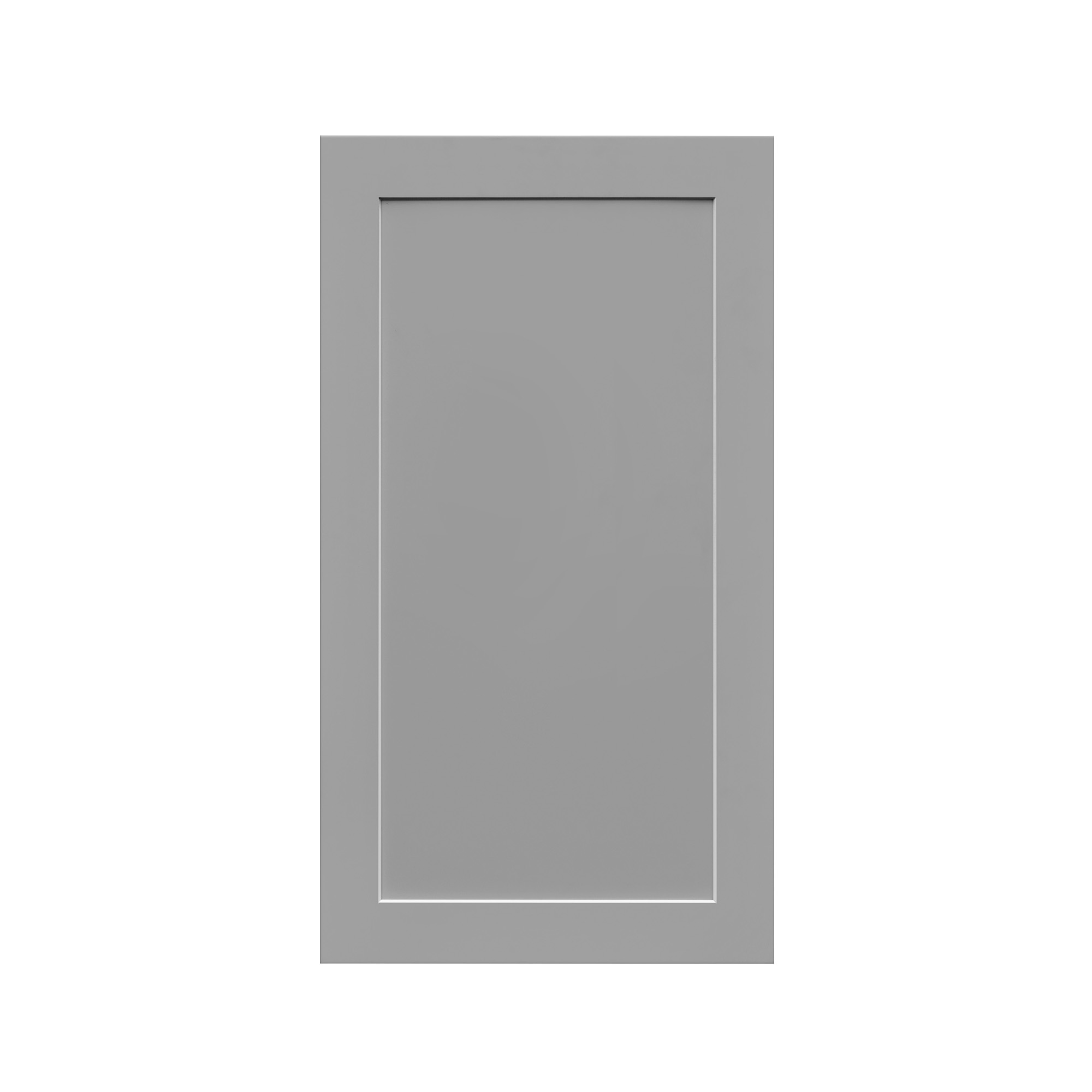 White Box Gray Shaker - 18"W × 36"H Standard Wall Cabinet 1-Door 3-Adjustable shelves