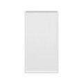 Slim White Shaker - 18"W × 36"H Standard Wall Cabinet 1-Door 3-Adjustable shelves