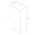 Mallorca White Shaker - 18"W × 42"H Standard Wall Cabinet