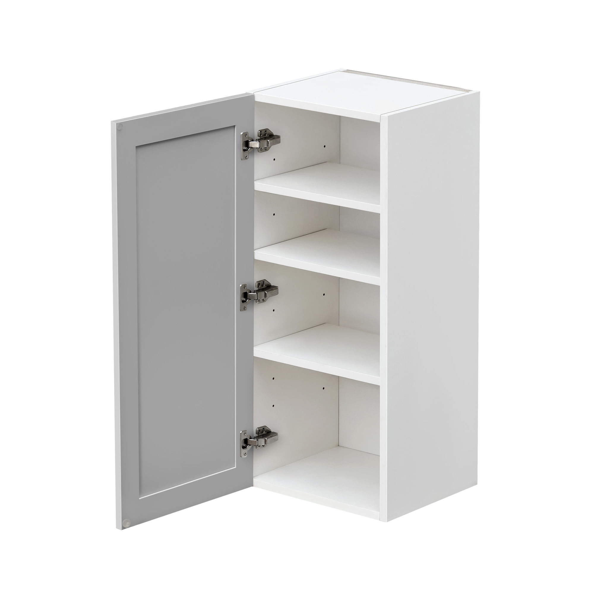 Mallroca Dolphin Gray Shaker - 18"W × 42"H Standard Wall Cabinet