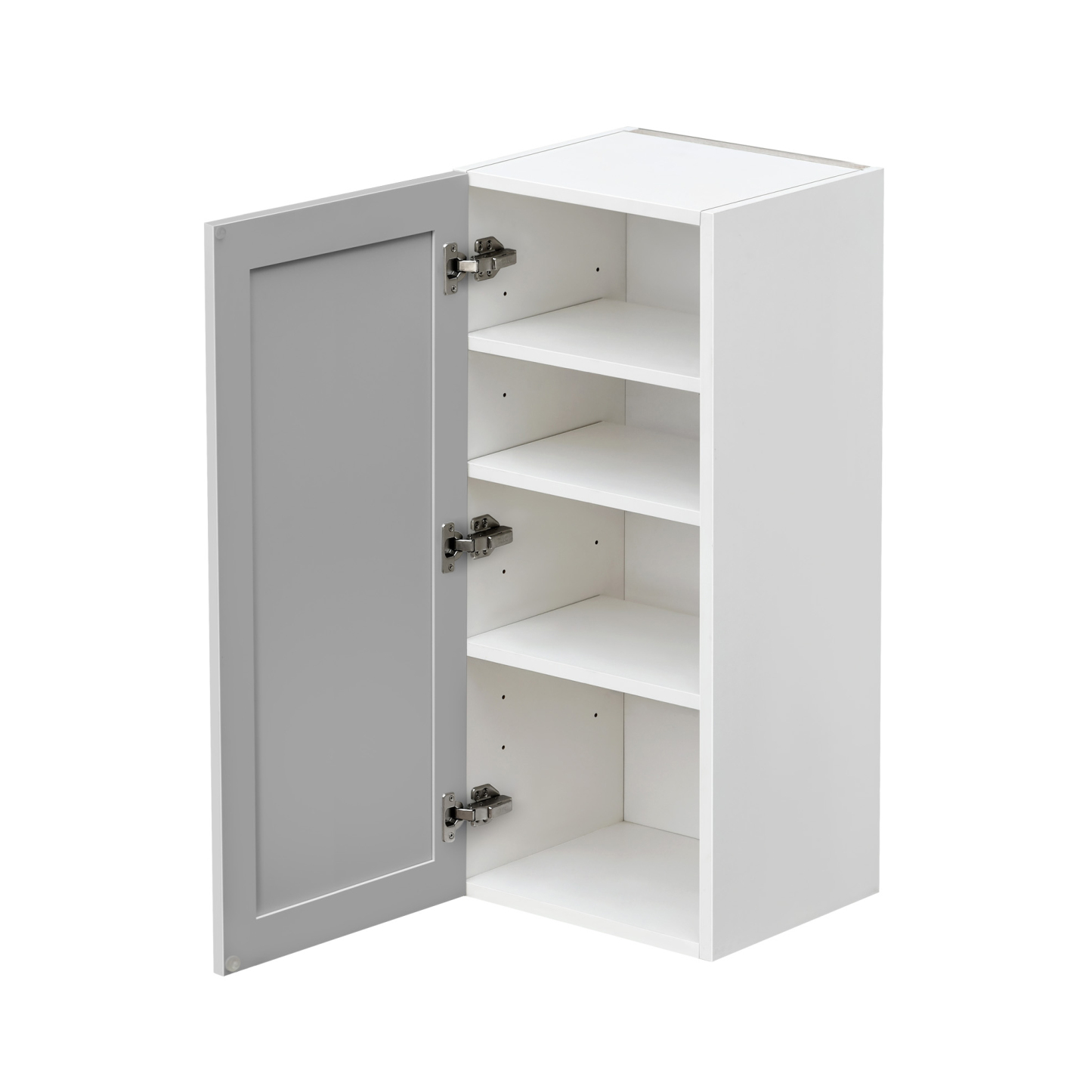 Mallroca Dolphin Gray Shaker - 18"W × 42"H Standard Wall Cabinet