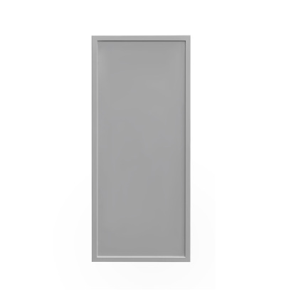 Shady Gray Slim Shaker - 18"W × 42"H Standard Wall Cabinet