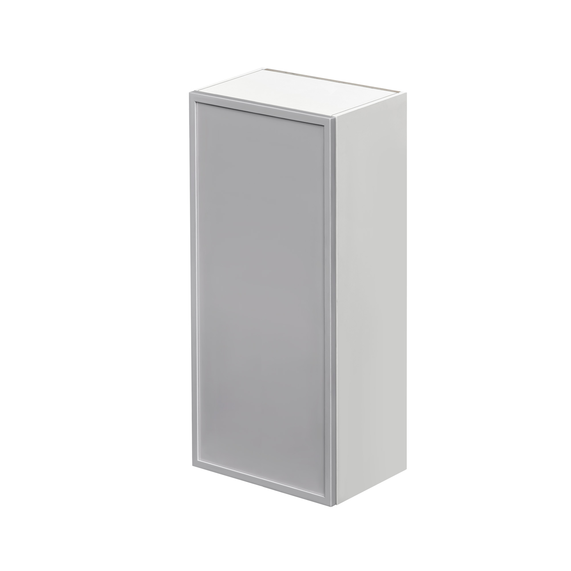 Shady Gray Slim Shaker - 18"W × 42"H Standard Wall Cabinet