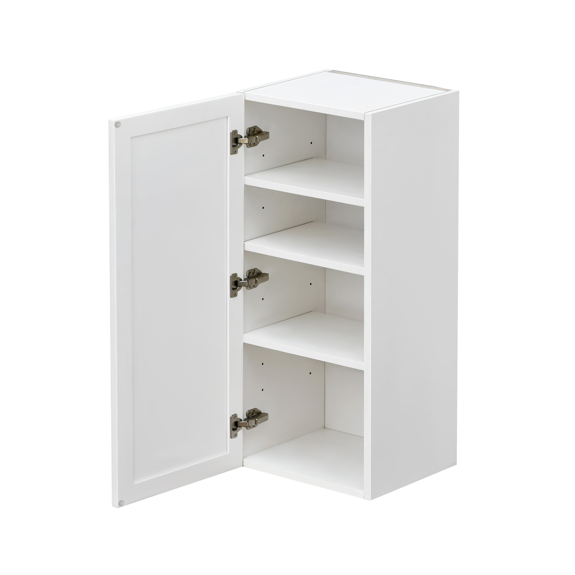 Shady Slim White Shaker - 18"W × 42"H Standard Wall Cabinet