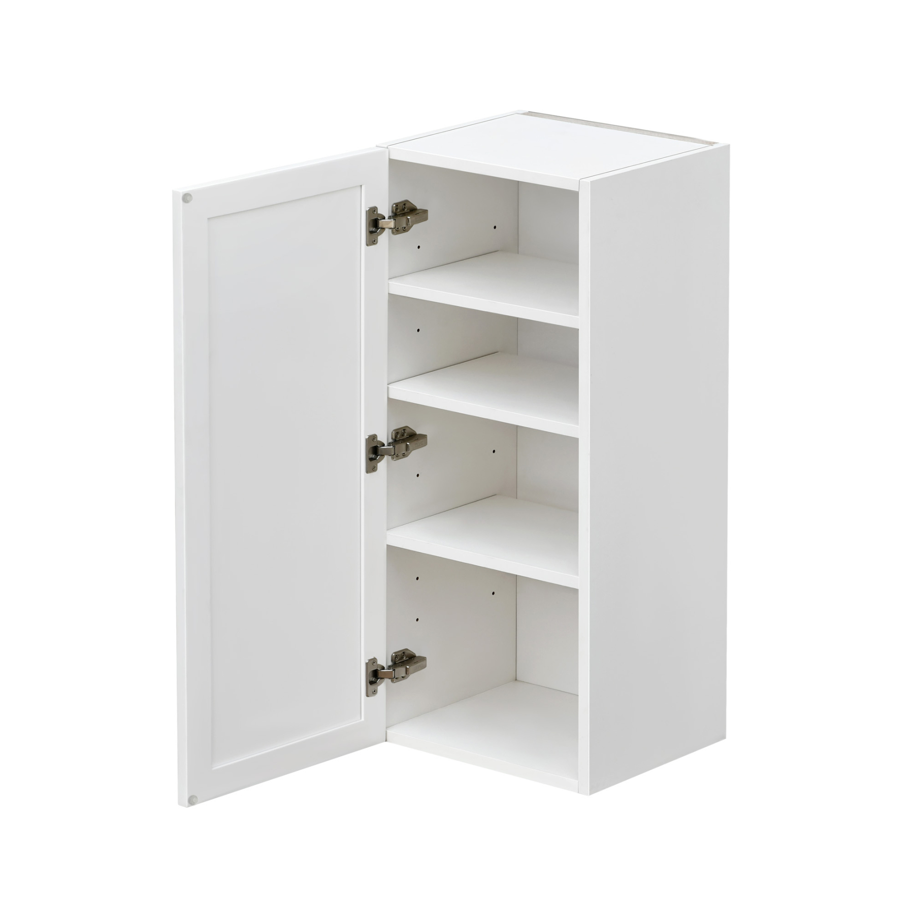 Shady Slim White Shaker - 18"W × 42"H Standard Wall Cabinet