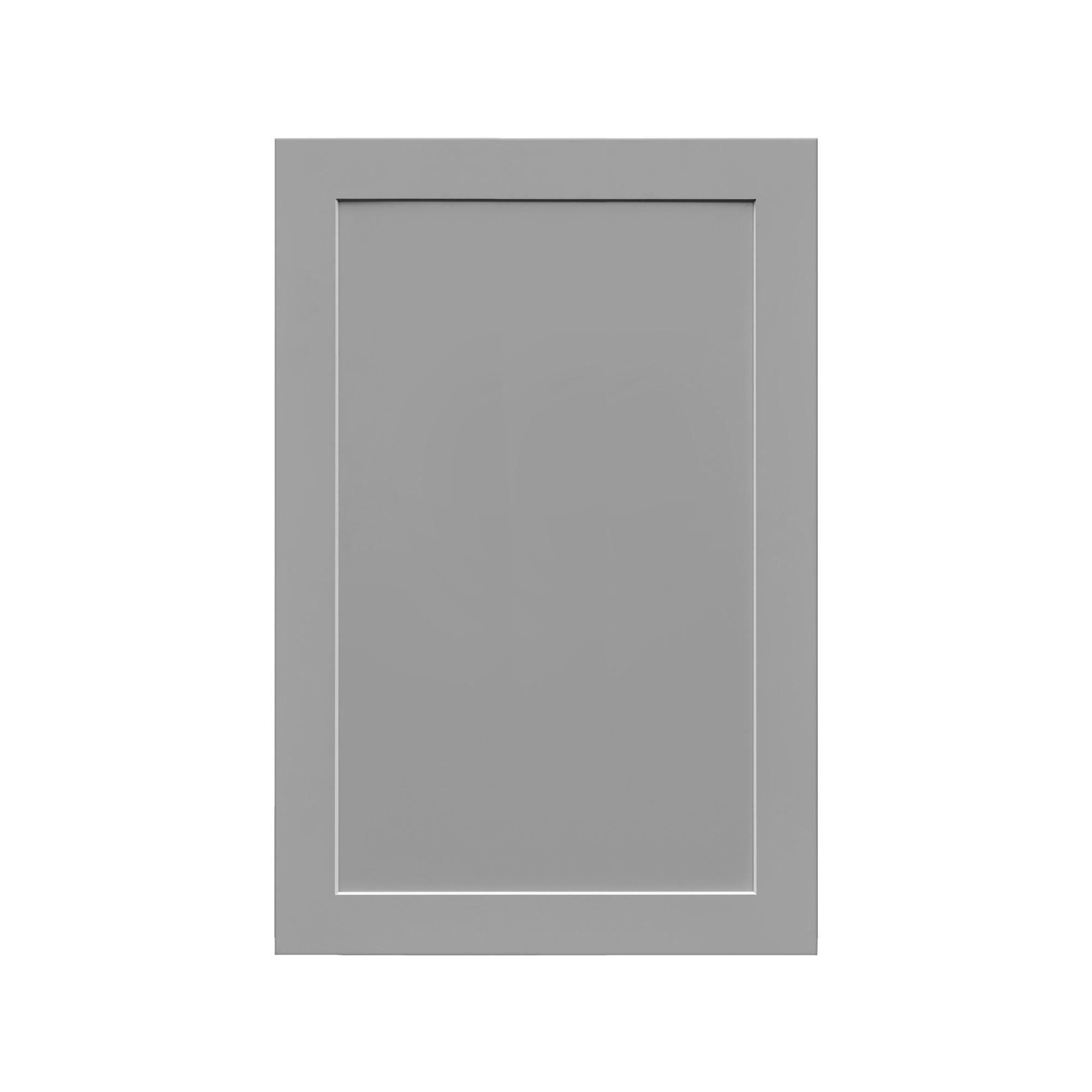 White Box Gray Shaker - 21"W × 30"H Standard Wall Cabinet 1-Door 2-Adjustable Shelves