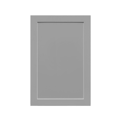 White Box Gray Shaker - 21"W × 30"H Standard Wall Cabinet 1-Door 2-Adjustable Shelves