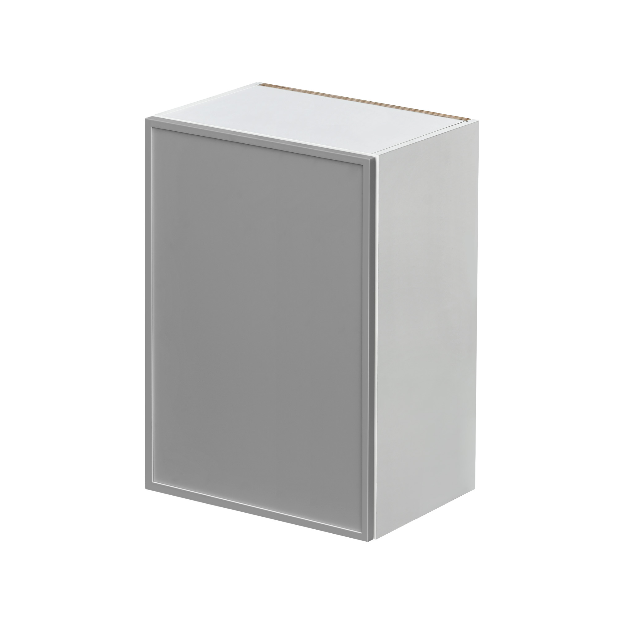 White Box Gray Slim - 21"W × 30"H Standard Wall Cabinet 1-Door 2-Adjustable Shelves
