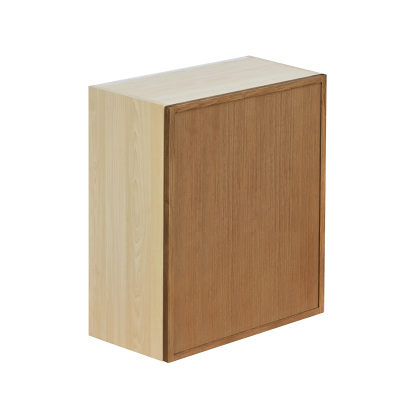 Natural Box Oak Slim - 21"W × 30"H Standard Wall Cabinet 1-Door 2-Adjustable Shelves