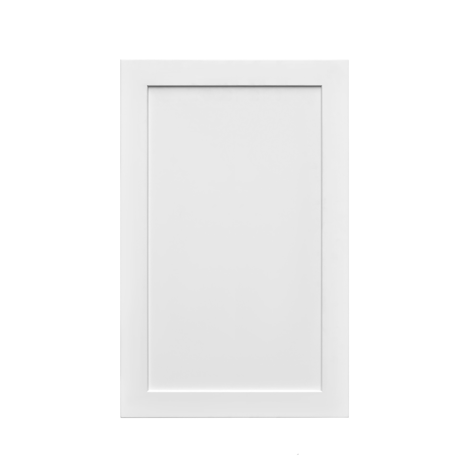 White Shaker - 21"W × 30"H Standard Wall Cabinet 1-Door 2-Adjustable Shelves
