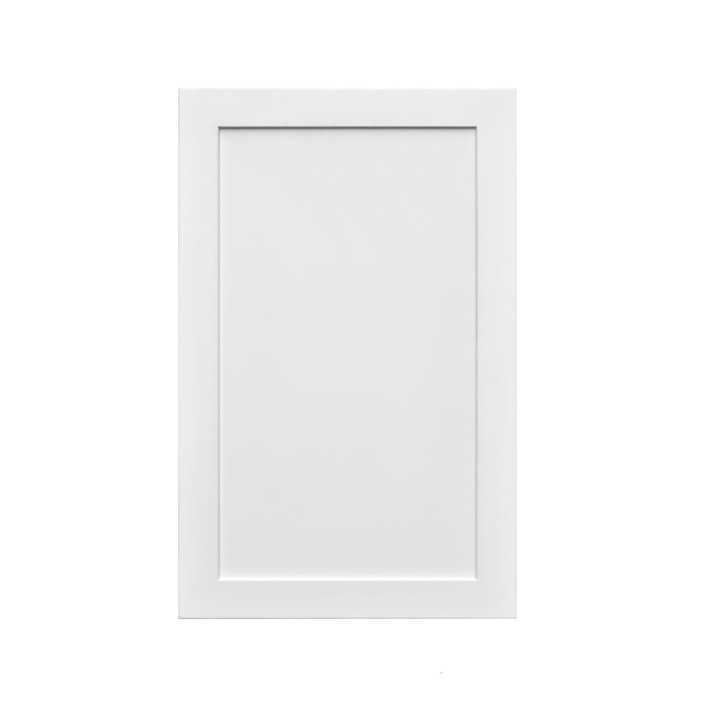 White Shaker - 21"W × 30"H Standard Wall Cabinet 1-Door 2-Adjustable Shelves
