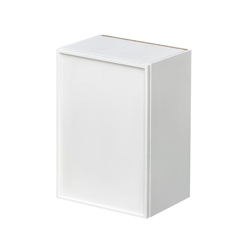 Slim White Shaker - 21"W × 30"H Standard Wall Cabinet 1-Door 2-Adjustable Shelves