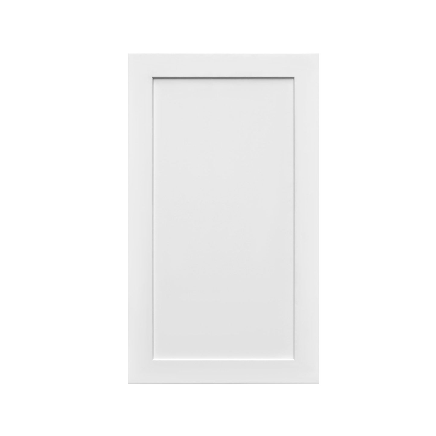 White Shaker - 21"W × 36"H Standard Wall Cabinet 1-Door 3-Adjustable shelves