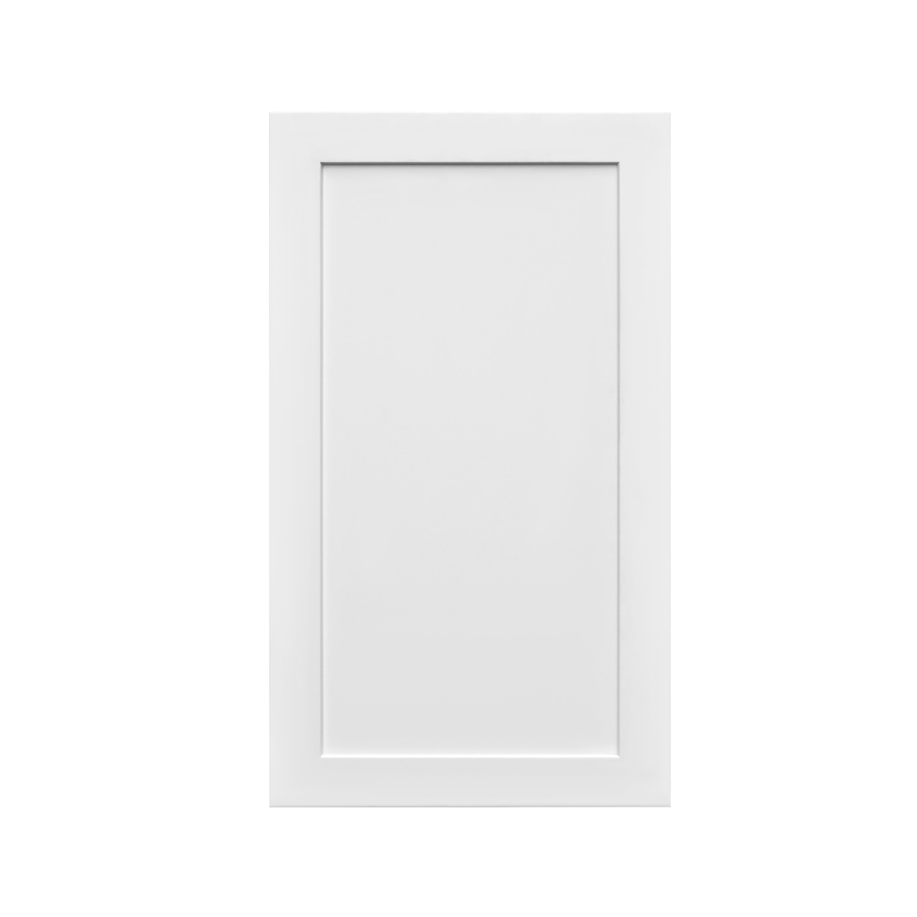 White Shaker - 21"W × 36"H Standard Wall Cabinet 1-Door 3-Adjustable shelves