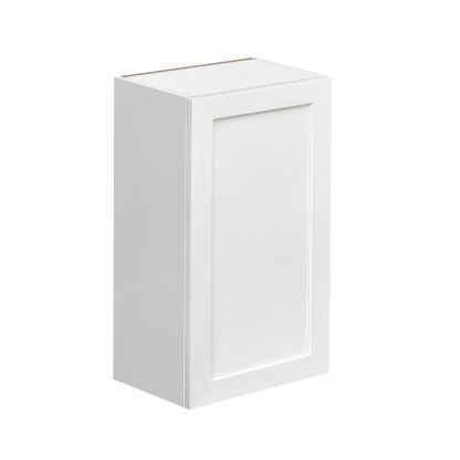 White Shaker - 21"W × 36"H Standard Wall Cabinet 1-Door 3-Adjustable shelves