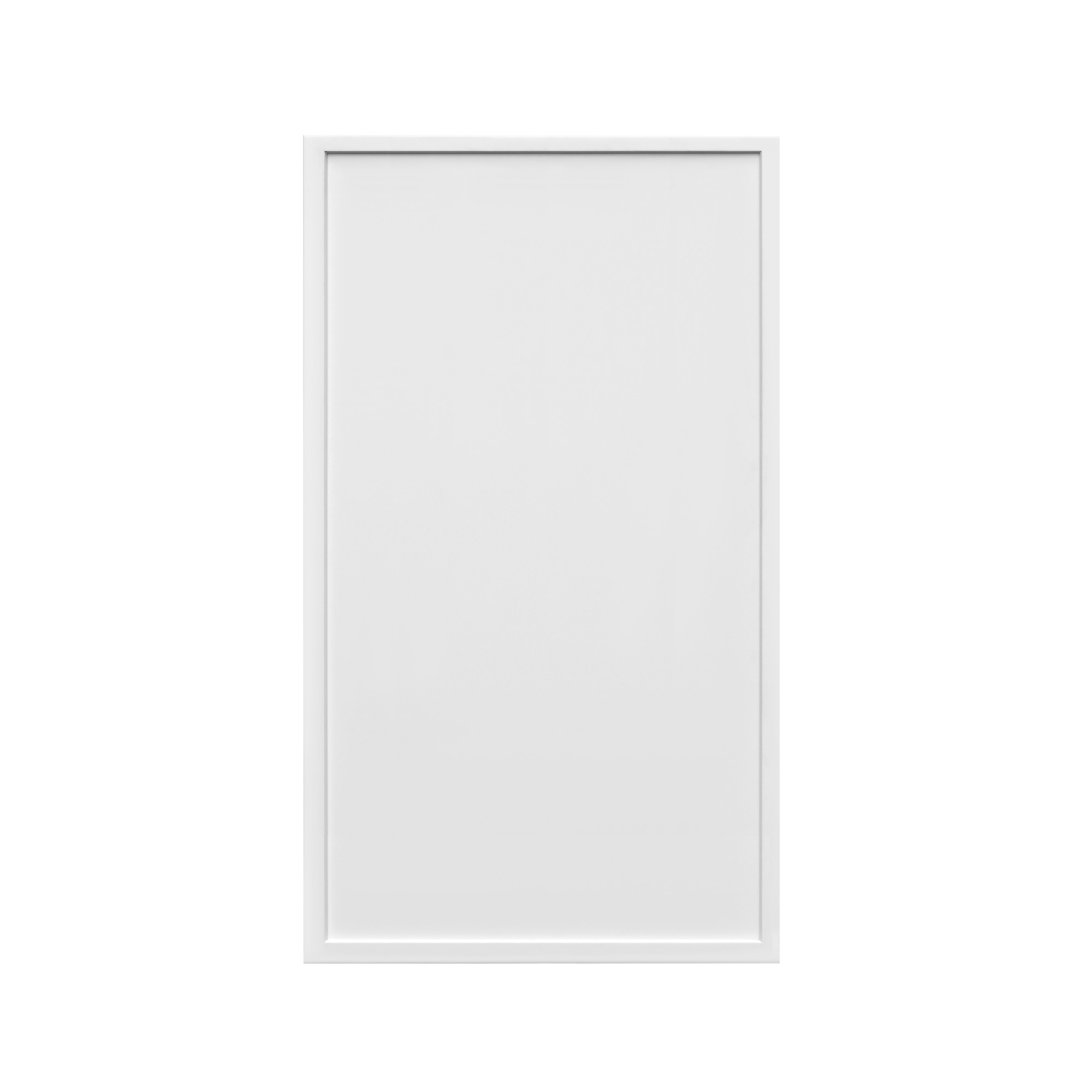 Slim White Shaker - 21"W × 36"H Standard Wall Cabinet 1-Door 3-Adjustable shelves