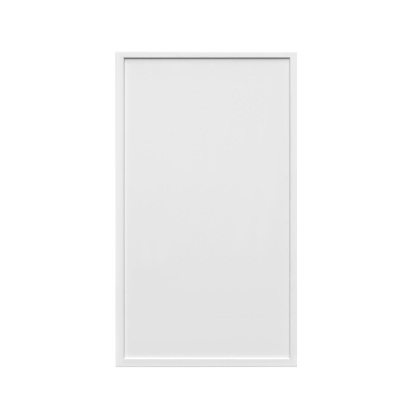 Slim White Shaker - 21"W × 36"H Standard Wall Cabinet 1-Door 3-Adjustable shelves