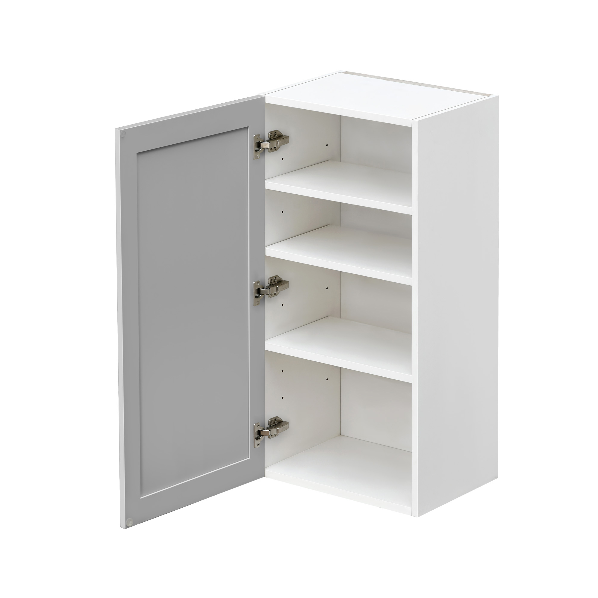 Mallroca Dolphin Gray Shaker - 21"W × 42"H Standard Wall Cabinet