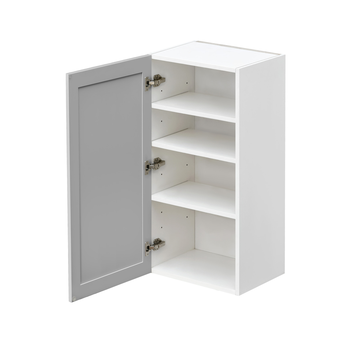 Mallroca Dolphin Gray Shaker - 21"W × 42"H Standard Wall Cabinet