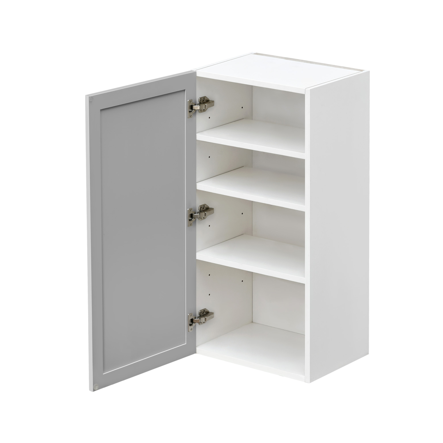 Shady Gray Slim Shaker - 21"W × 42"H Standard Wall Cabinet