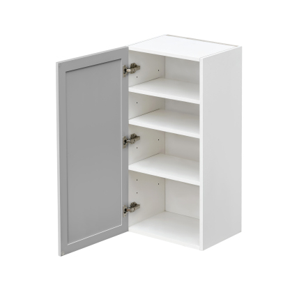 Shady Gray Slim Shaker - 21"W × 42"H Standard Wall Cabinet