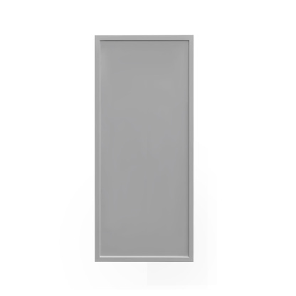 Shady Gray Slim Shaker - 21"W × 42"H Standard Wall Cabinet
