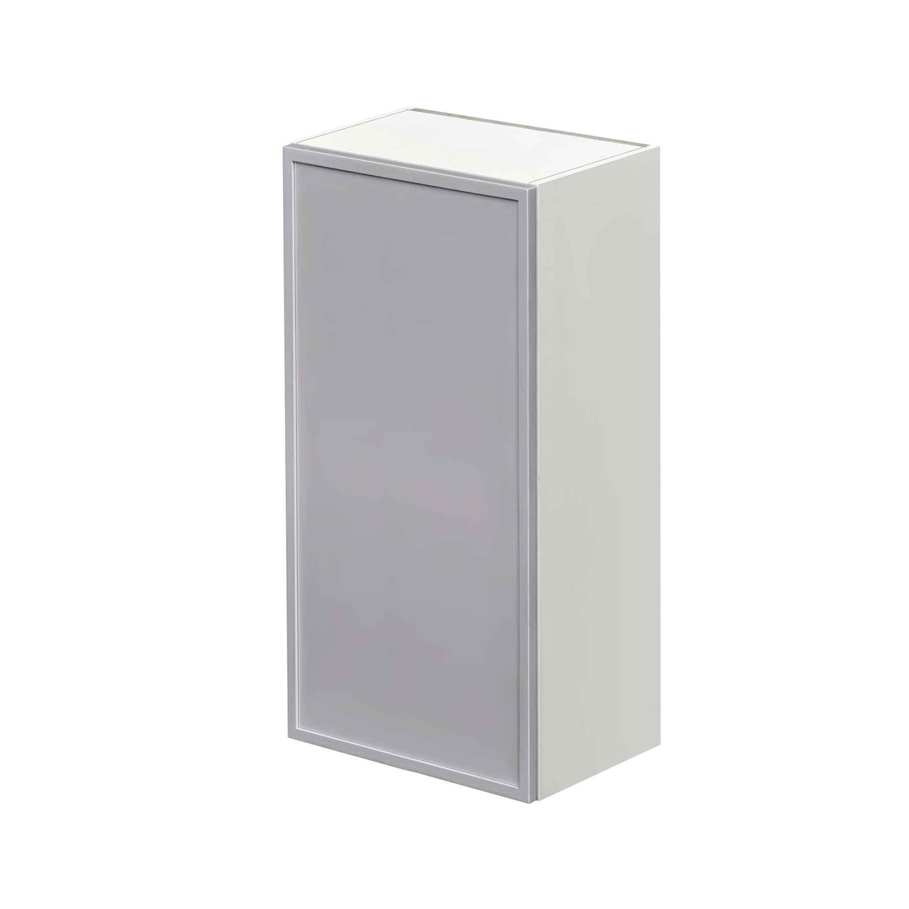 Shady Gray Slim Shaker - 21"W × 42"H Standard Wall Cabinet