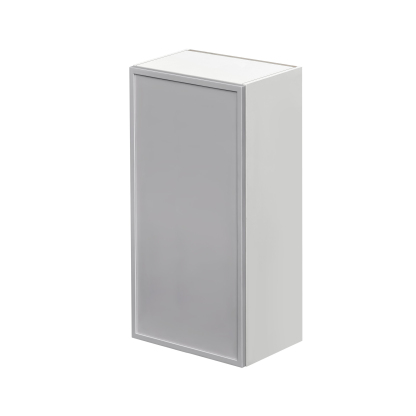 Shady Gray Slim Shaker - 21"W × 42"H Standard Wall Cabinet