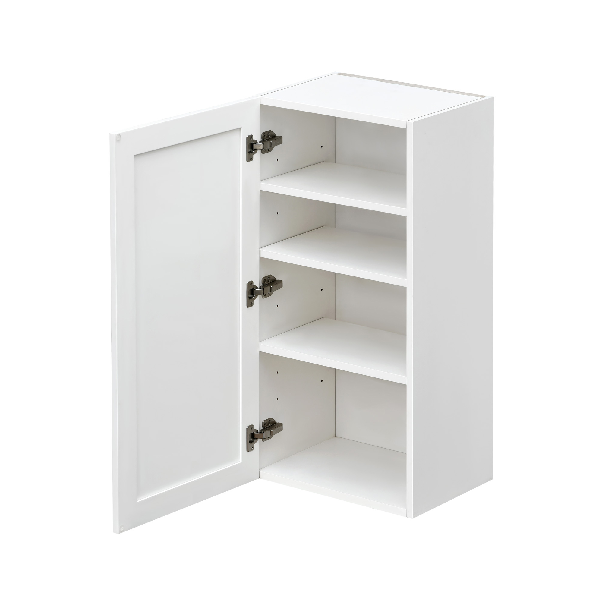 Mallorca White Shaker - 21"W × 42"H Standard Wall Cabinet