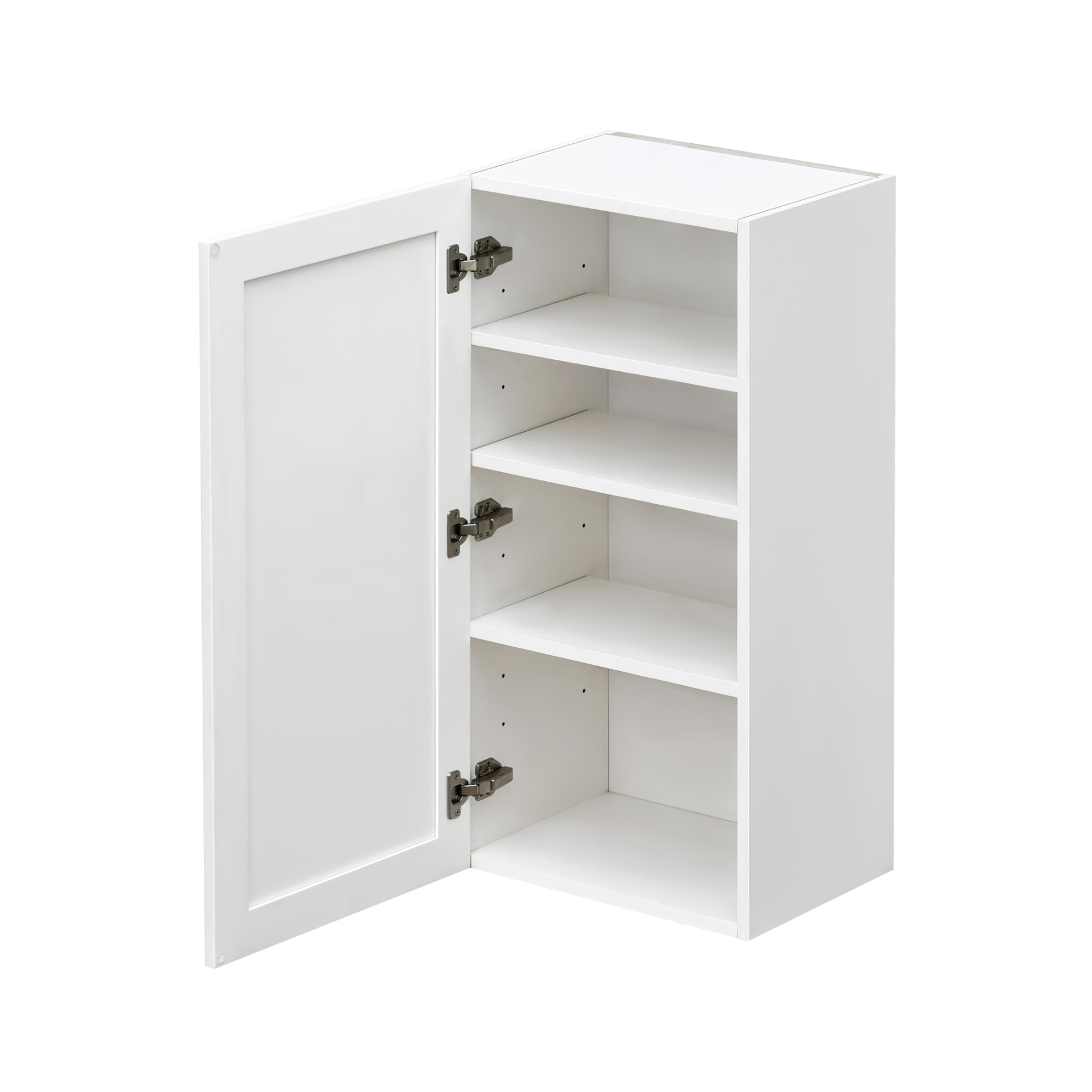 Mallorca White Shaker - 21"W × 42"H Standard Wall Cabinet