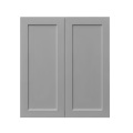 White Box Gray Shaker - 24"W × 30"H Standard Wall Cabinet 2-Doors 2-Adjustable Shelves