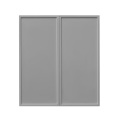 White Box Gray Slim - 24"W × 30"H Standard Wall Cabinet 2-Doors 2-Adjustable Shelves