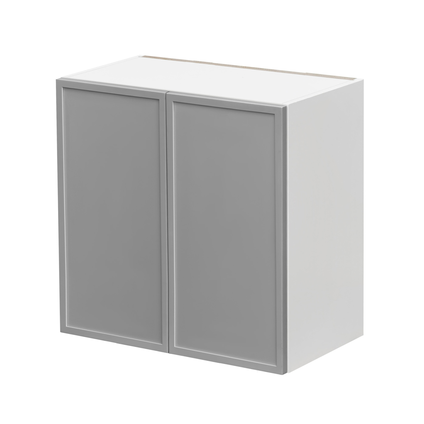 White Box Gray Slim - 24"W × 30"H Standard Wall Cabinet 2-Doors 2-Adjustable Shelves