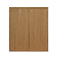 Shady Slim Oak - 24"W × 30"H Standard Wall Cabinet 2-Doors 2-Adjustable Shelves