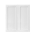 White Shaker - 24"W × 30"H Standard Wall Cabinet 2-Doors 2-Adjustable Shelves