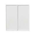 Slim White Shaker - 24"W × 30"H Standard Wall Cabinet 2-Doors 2-Adjustable Shelves