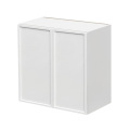 Slim White Shaker - 24"W × 30"H Standard Wall Cabinet 2-Doors 2-Adjustable Shelves