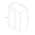 Mallorca White Shaker - 24"W × 36"H Standard Wall Cabinet