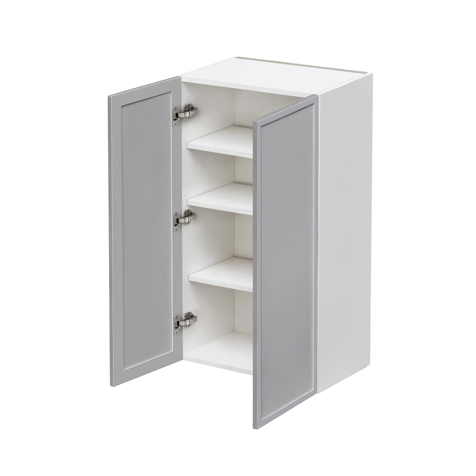 Shady Gray Slim Shaker - 24"W × 36"H Standard Wall Cabinet